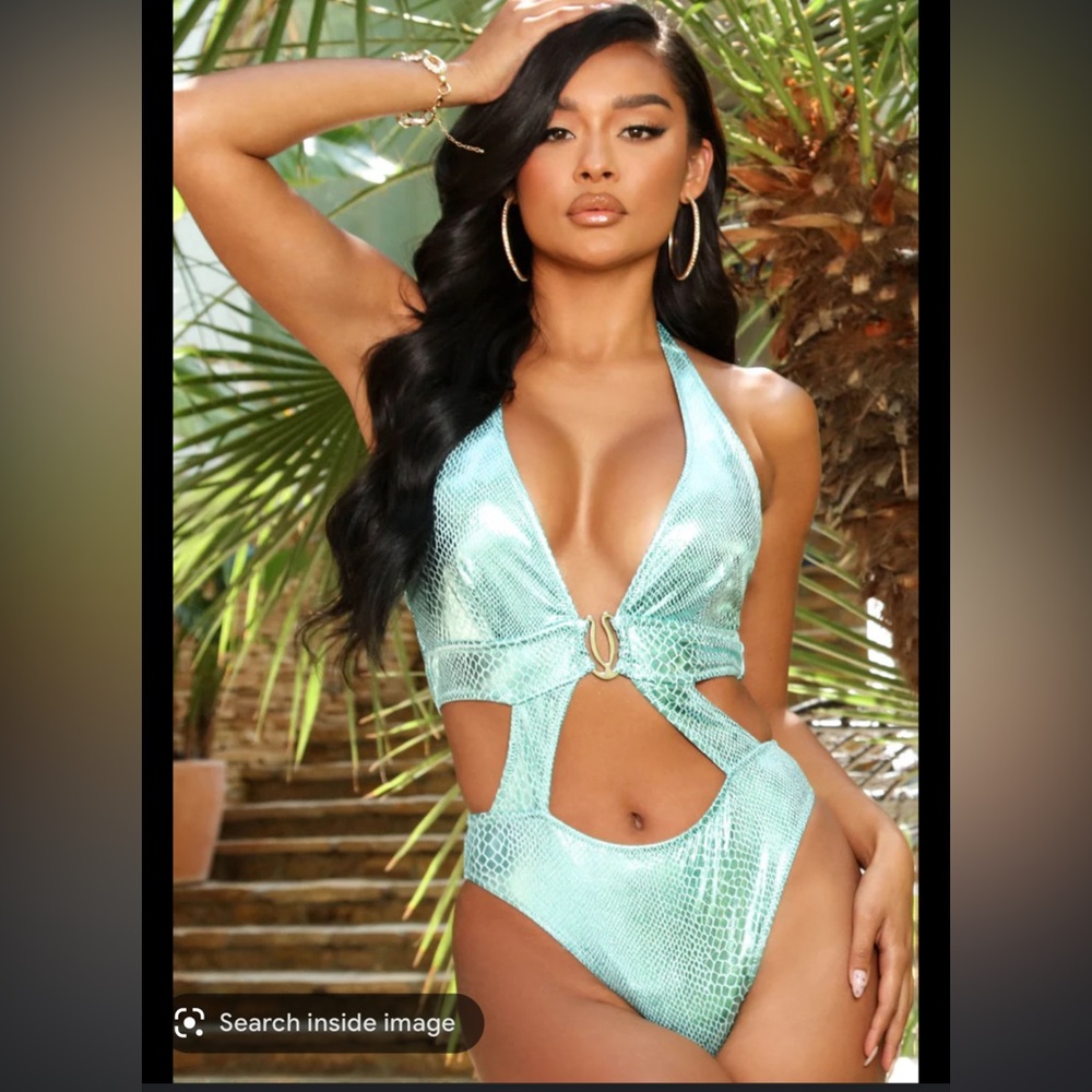 One Piece Swimsuit - Blue